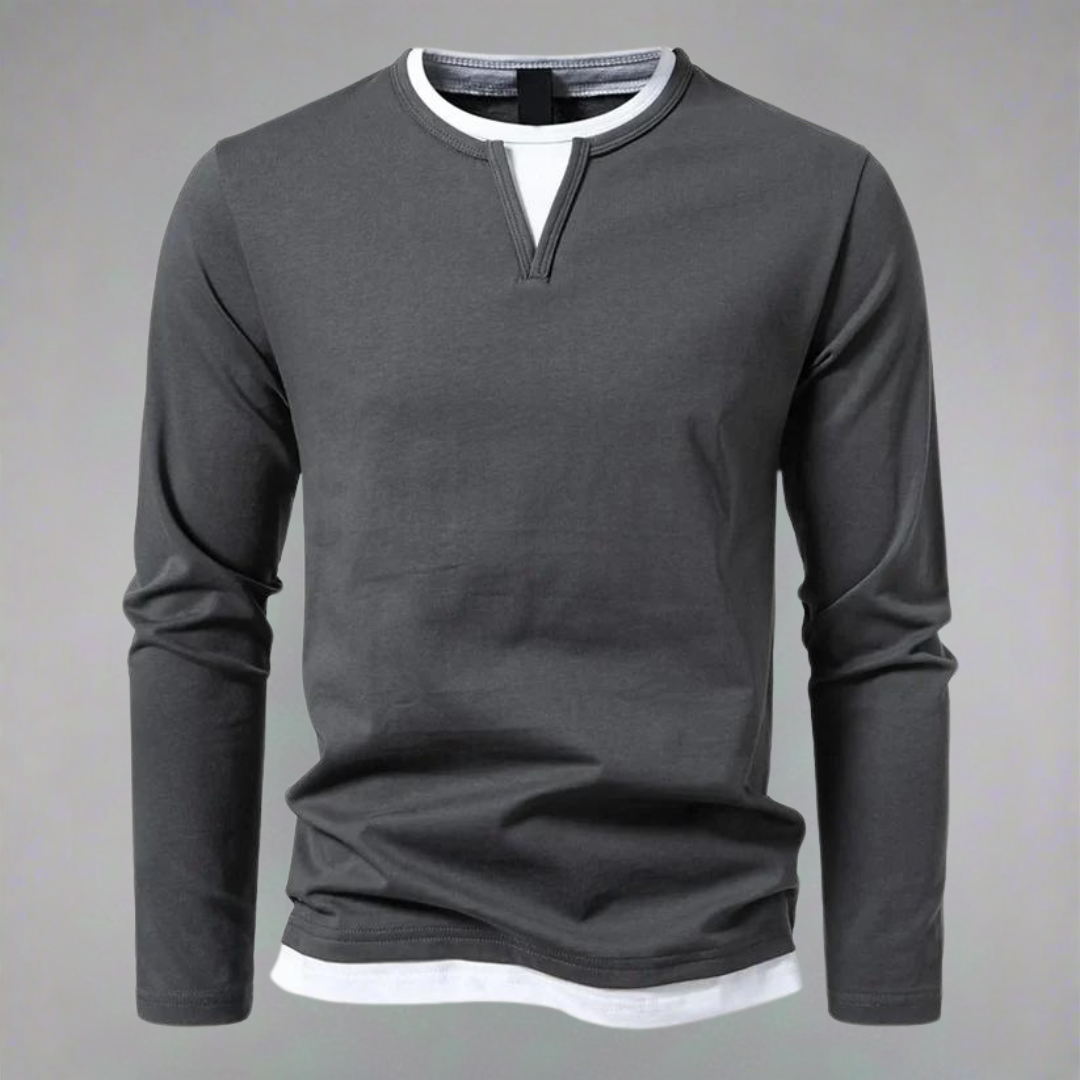 THE AXEL LONG SLEEVE V-NECK