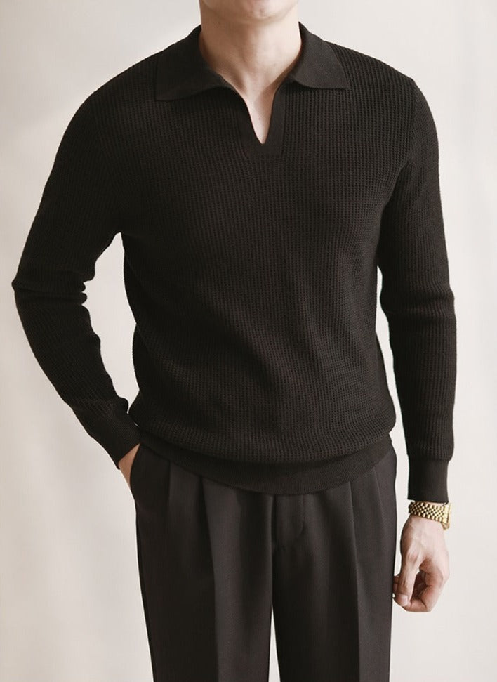 THE LUCA BASIC LONG SLEEVE POLO