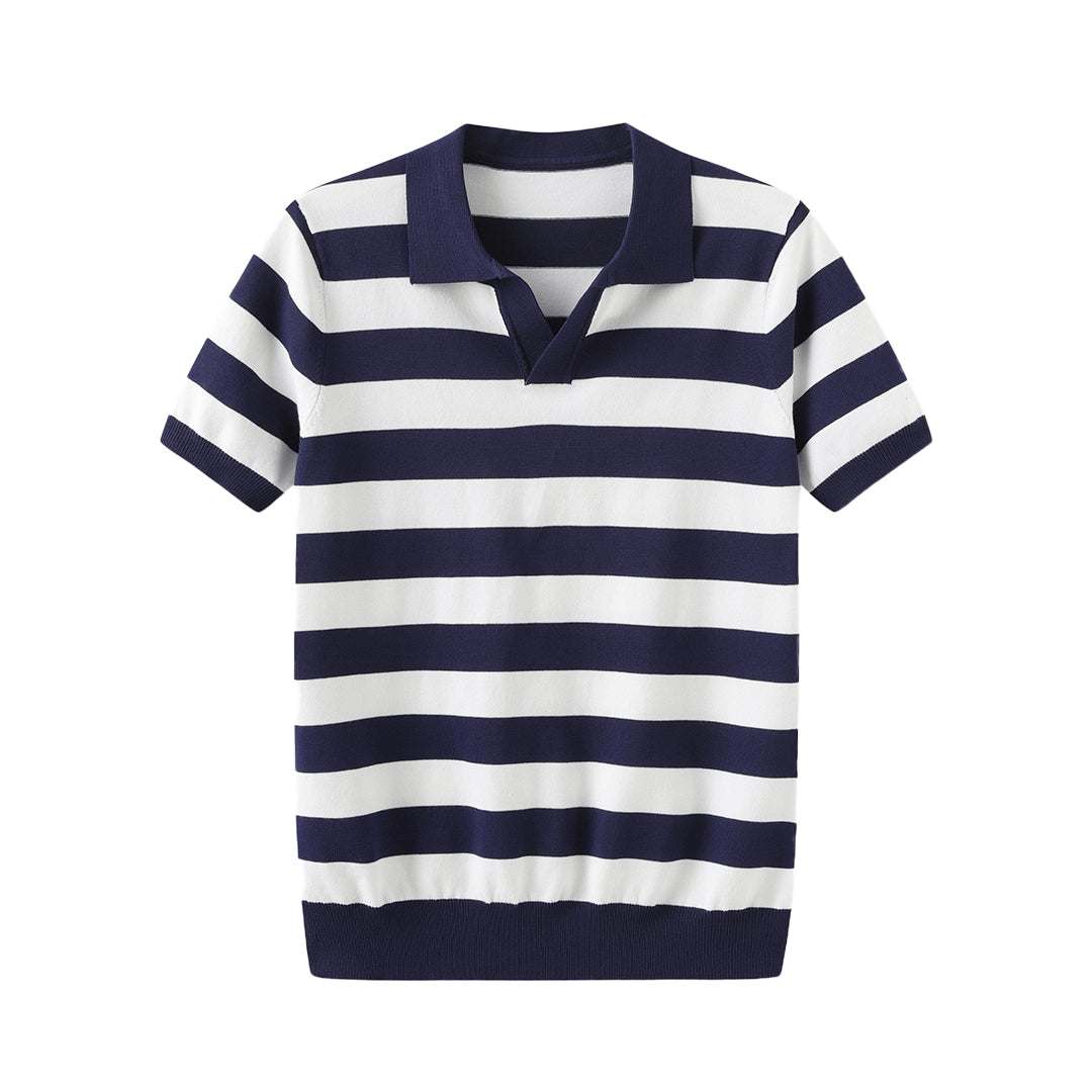 THE LORENZO STRIPED POLO