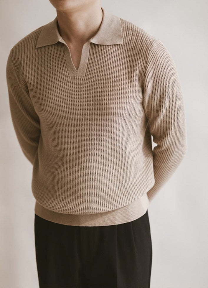 THE LUCA BASIC LONG SLEEVE POLO