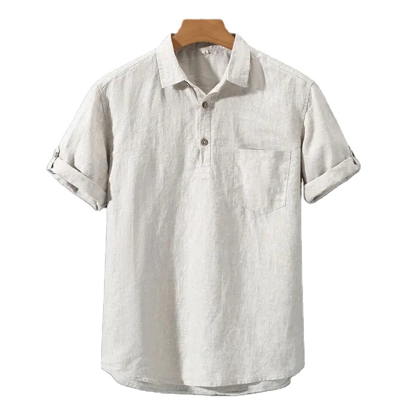 THE JAXON LINEN POLO SHIRT