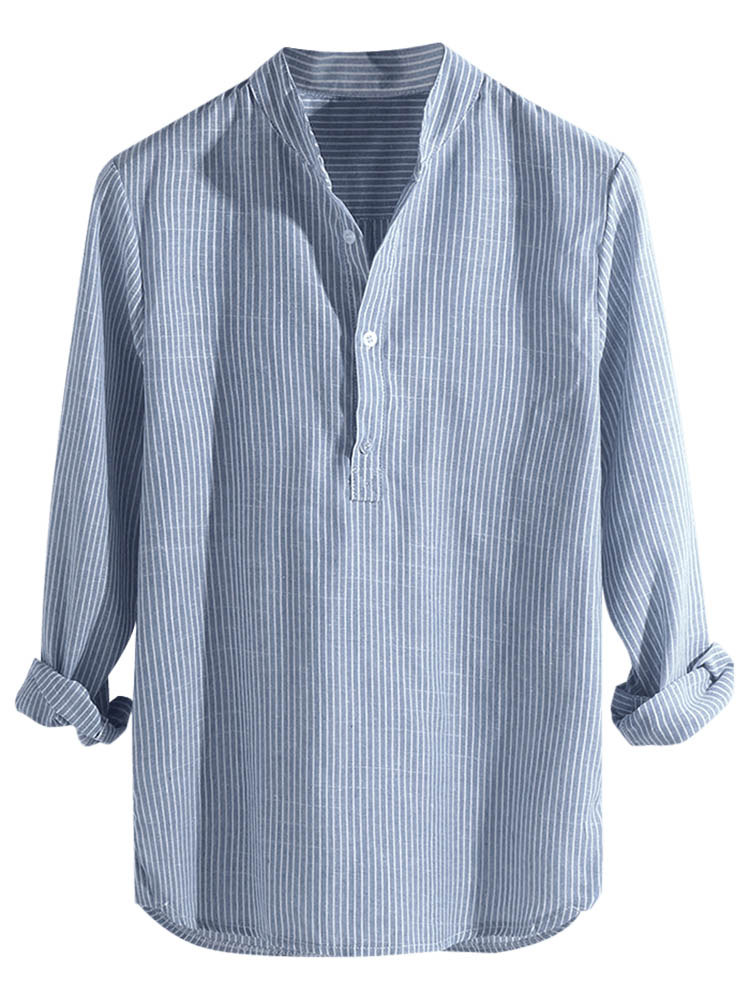 LA CHEMISE À MANCHES LONGUES À RAYURES MILAN