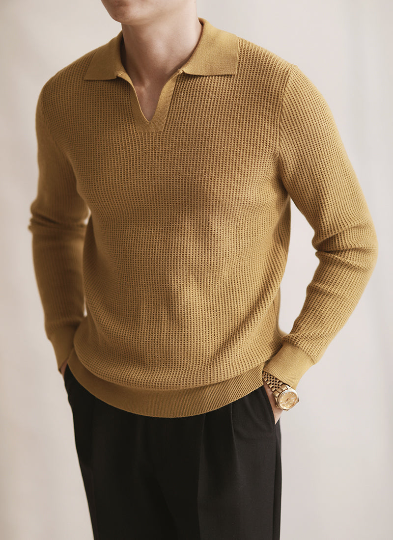 THE LUCA BASIC LONG SLEEVE POLO